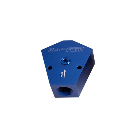 Aeroflow AF451-08X Billet Y-Block 3/8 - 3/8 In - Out 1/8"