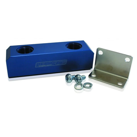 Aeroflow AF452-08X Billet Log Type Fuel Block -8ORB