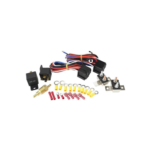 Aeroflow AF49-1048 Dual Fan Relay and Wiring Harness Kit