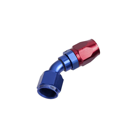 Aeroflow AF502-08X Cutter Swivel 45 Deg Alloy Hose End