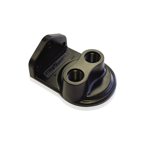 Aeroflow AF64-2075 Billet Remote Oil Filter Head -8 ORB