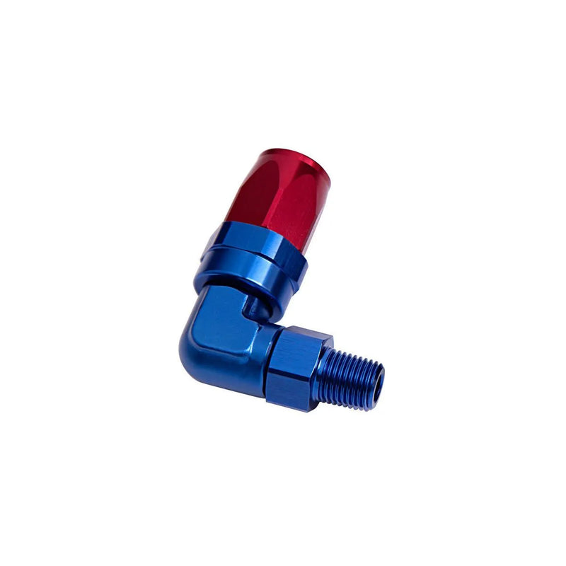 Aeroflow AF829-06-04X 90 Deg Taper Swivel Hose End 1/4"