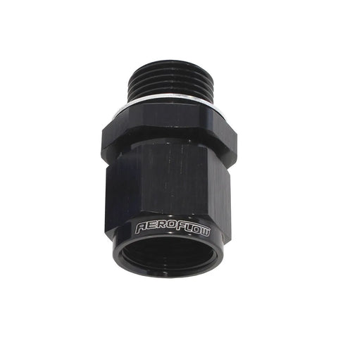 Aeroflow AF906-08-M18BLK M18 x 1.5 to -8 Female Swivel