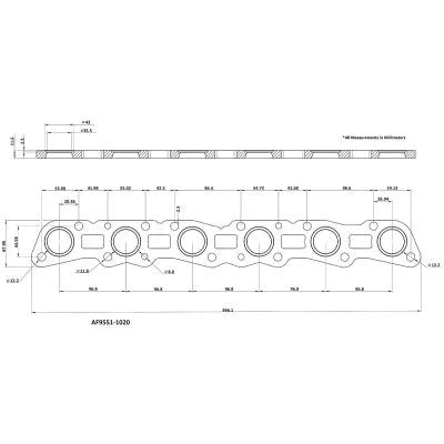 Aeroflow AF9551-1020SS Stainless Steel Header Flange