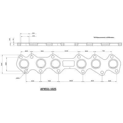 Aeroflow AF9551-1025SS Stainless Steel Header Flange -