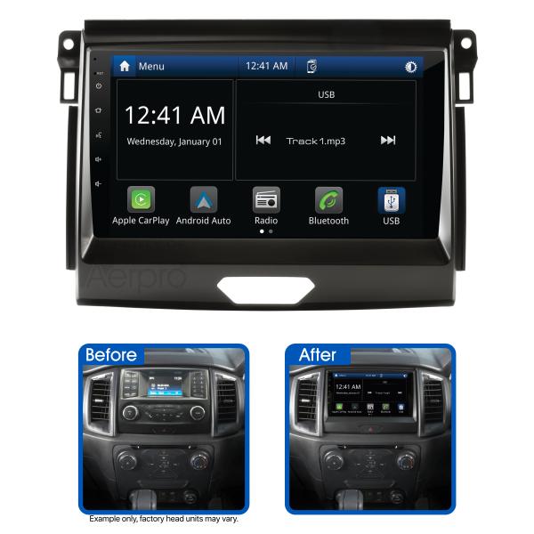 Aerpro 9In Multimedia Receiver To Suit Ford Ranger PX3