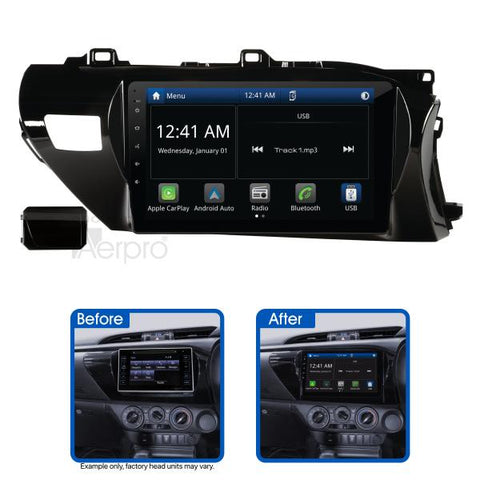 Aerpro 10In Multimedia Receiver To Suit Toyota Hilux