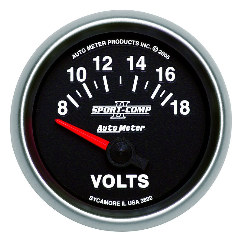 Autometer ATM3692 2-1/16" Voltmeter 8-18V Air-Core
