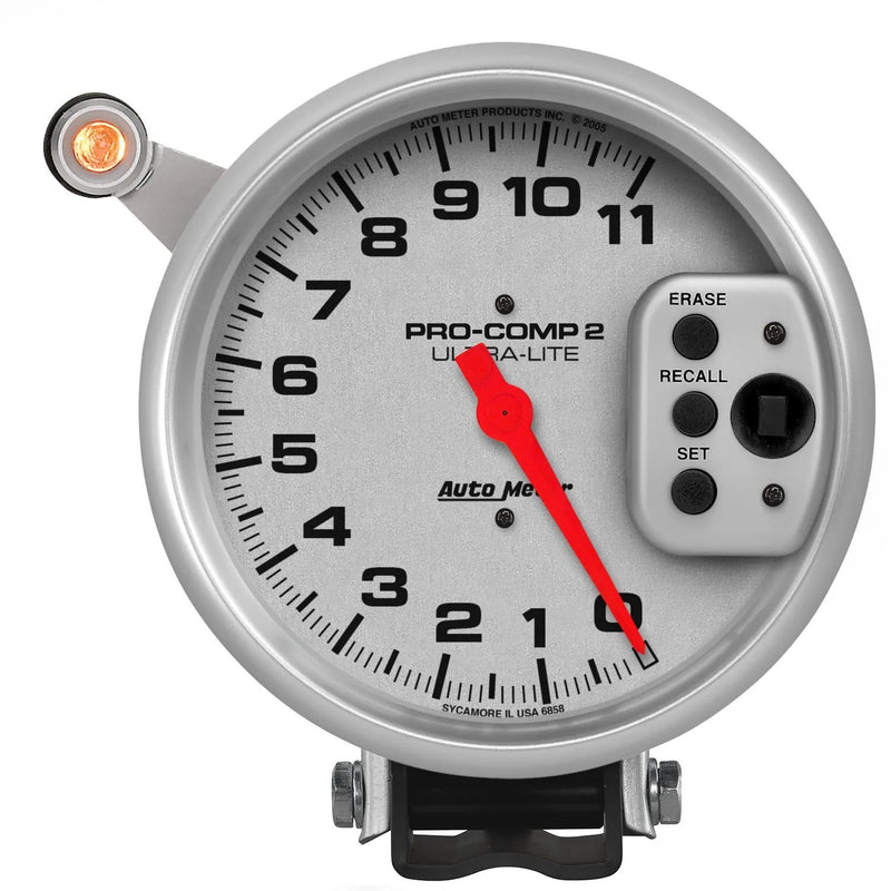 Autometer ATM6858 5" Tachometer 0-11,000 RPM Pedestal
