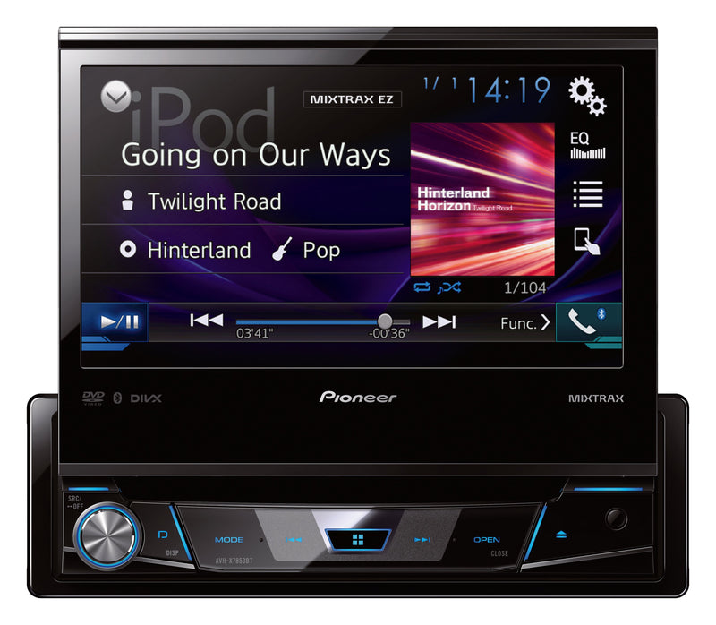 Pioneer 7 Inch Fold-Out Touch-Screen DVD AV Tuner