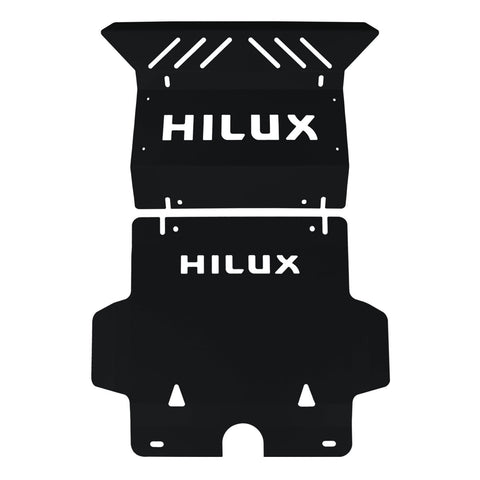 3mm Black Sump Guard Steel Bash Plate for Toyota Hilux 2005-2015