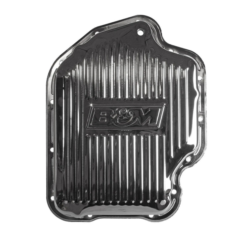 B&M 20289 Hi-Tek Deep Transmission Pan - Chrome Fits GM