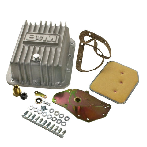 B&M 50281 Hi-Tek Deep Transmission Pan - Aluminum Fits
