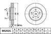 Bendix General CT Brake Rotor Single BR2026 GCT