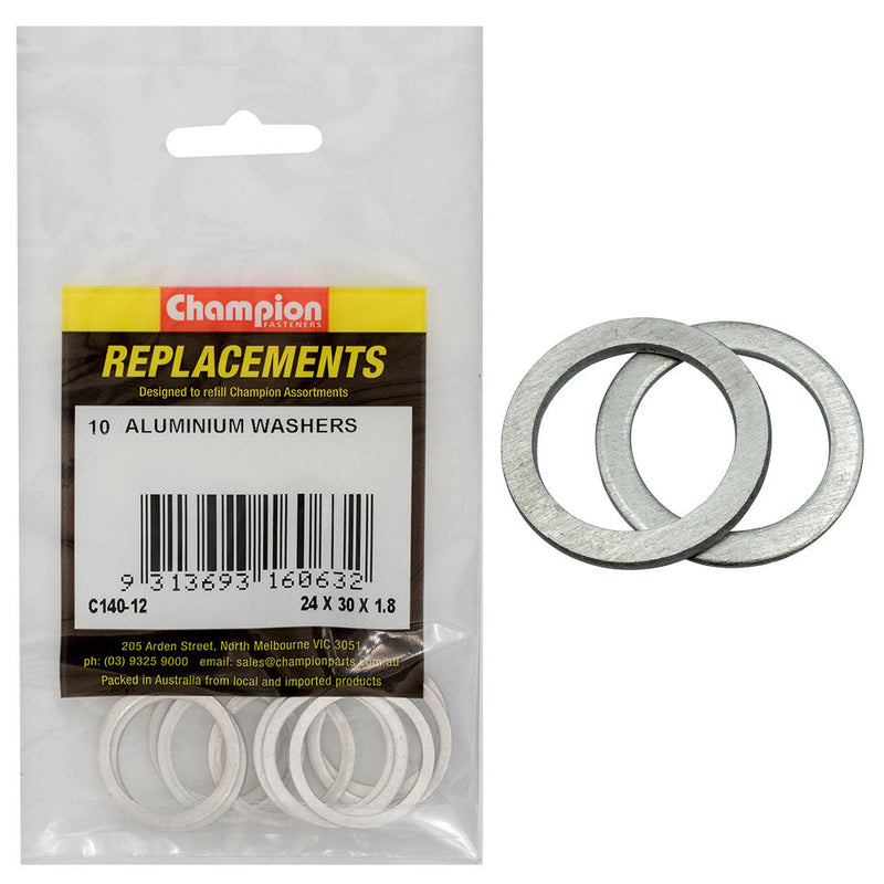 Champion Fasteners Washer Flat Aluminium M24 X 30 X 1.8mm