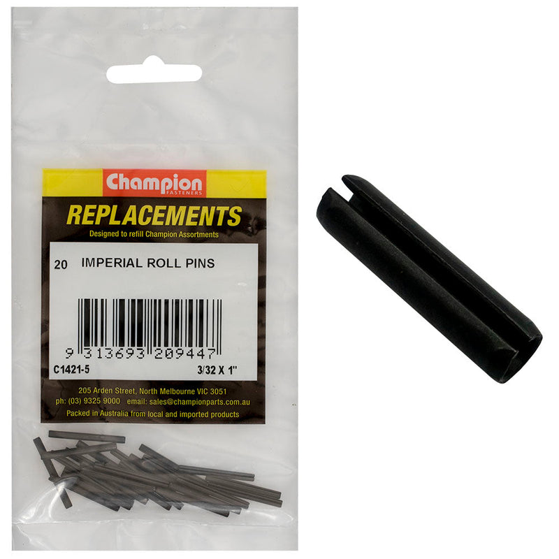 Champion Fasteners Roll Pin 3/32In X 1In C1421-5