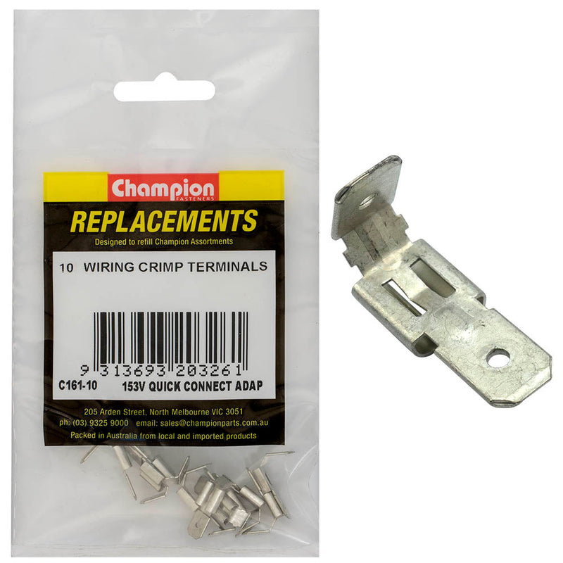 Champion Fasteners Crimp Terminal Male Push On 2 Way