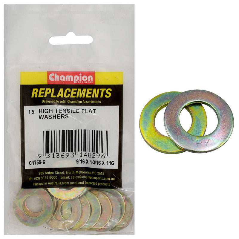 Champion Fasteners Washer Flat High Tensile 9/16In X 1