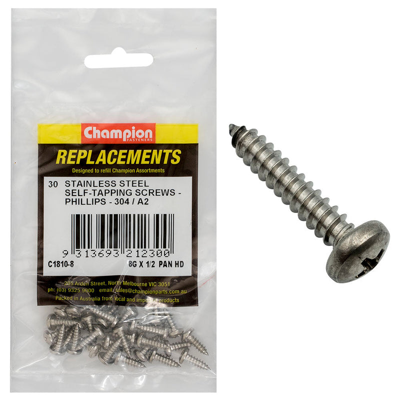 Champion Fasteners Self Tapper Screw Pan Phillips