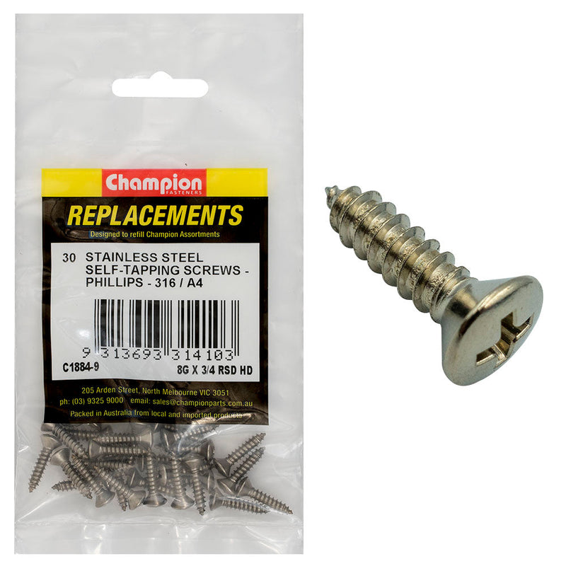 Champion Fasteners Self Tapper Screw Rsd Phillips