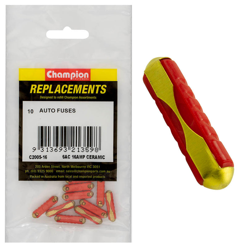 Champion Fasteners Fuse Ceramic 16Amp C2005-16