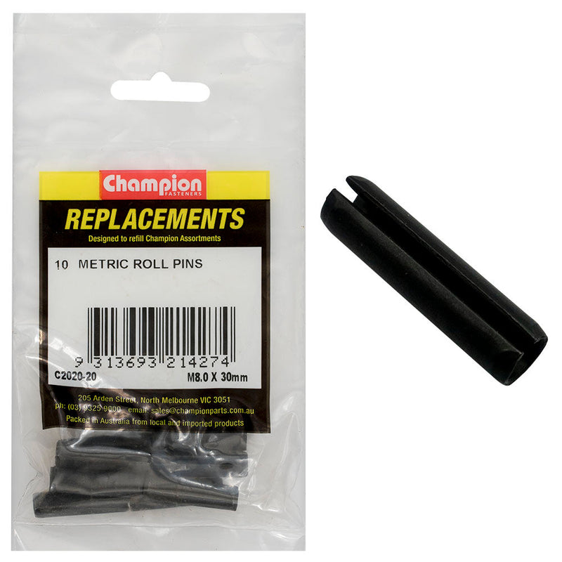 Champion Fasteners Roll Pin 8.0 X 30mm C2020-20