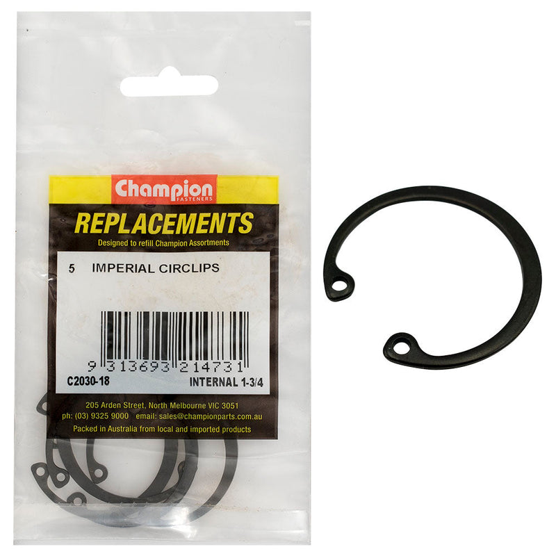 Champion Fasteners Circlip Internal Shaft 1 3/4In (Rtw45)