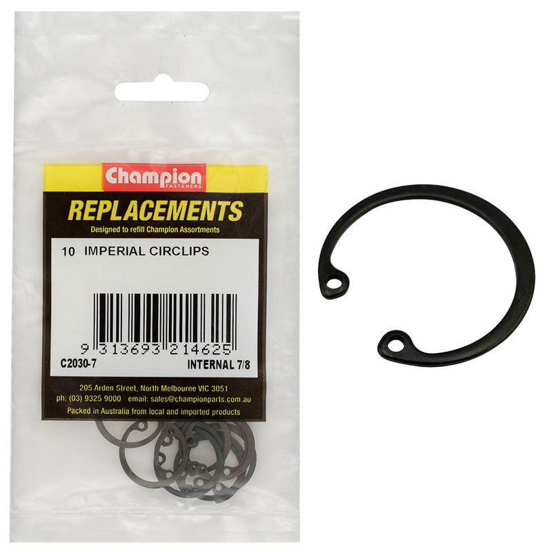 Champion Fasteners Circlip Internal Shaft 7/8In (Rtw22)