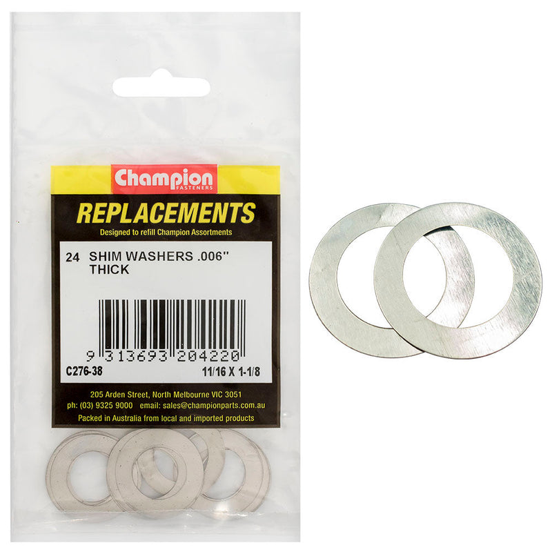 Champion Fasteners Washer Flat Shim 11/16In X 1/8In X