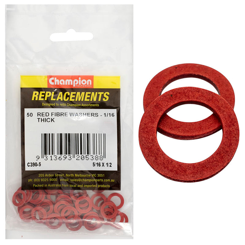 Champion Fasteners Washer Flat Fibre 5/16In X 1/2In X