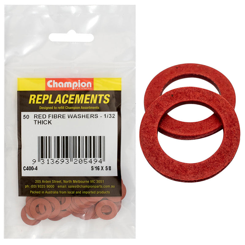 Champion Fasteners Washer Flat Fibre 5/16In X 5/8In X