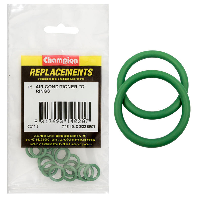 Champion Fasteners O Ring Nitrile Rubber 70 Shore 7/16In