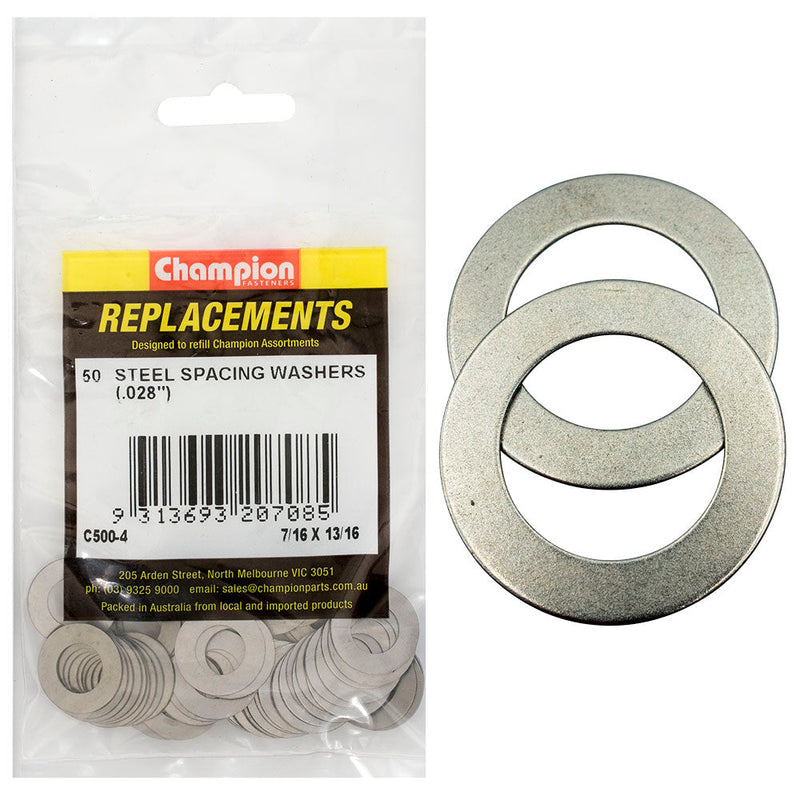 Champion Fasteners Washer Flat Spacing 7/16In X 13/16In X