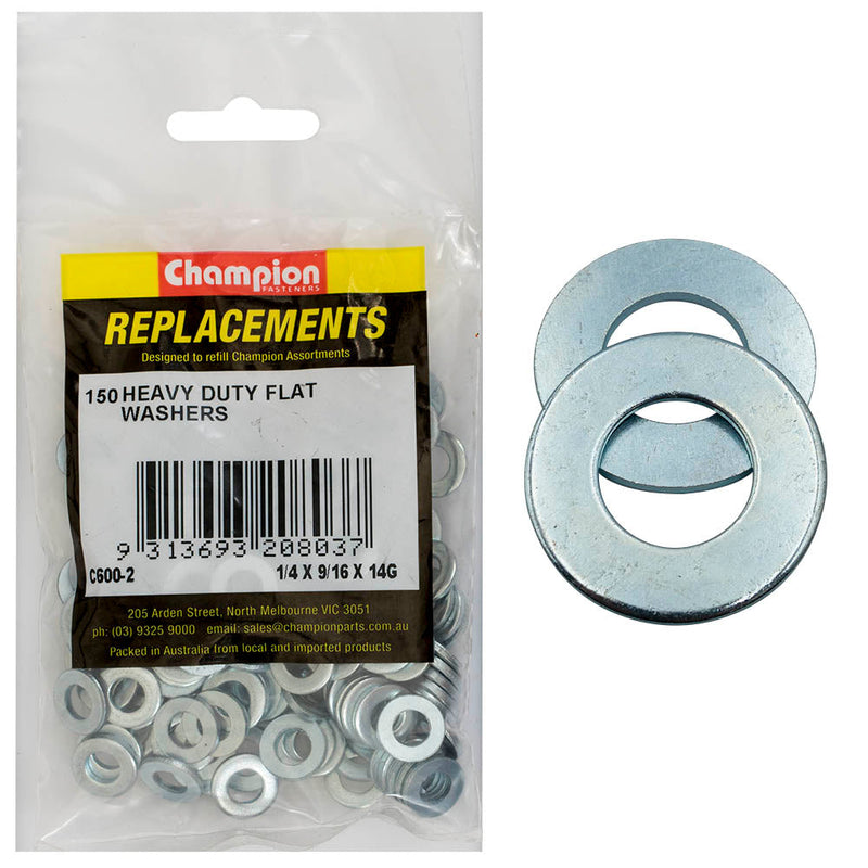 Champion Fasteners Washer Flat Heavy Duty M6 X 14 X 2Mm