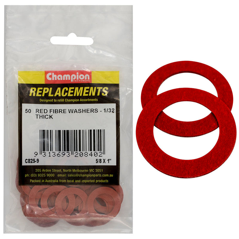 Champion Fasteners Washer Flat Fibre 5/8In X 1In X 1/32In