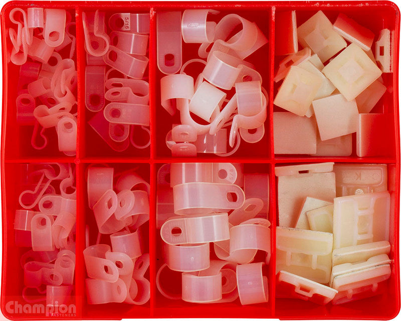 Champion Fasteners Cable Clamp & Mount Assortment CA124