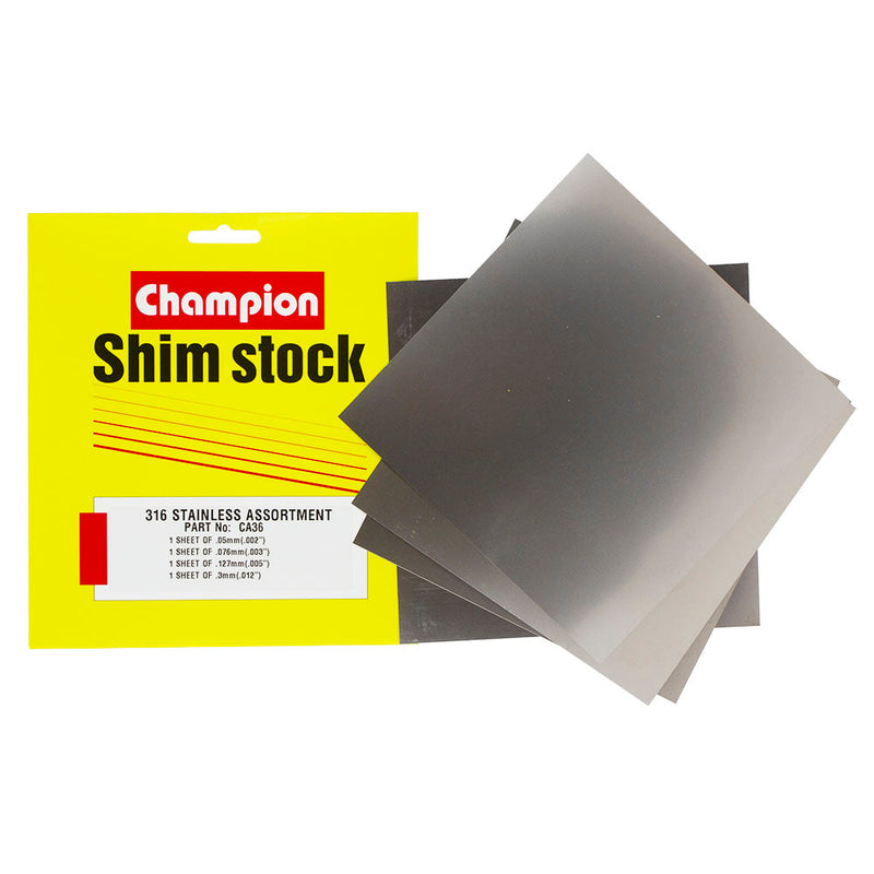 Champion Fasteners Stainless Steel Shim Assortment CA36