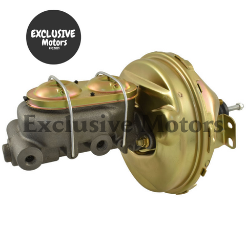 GM 1" Bore Master Cylinder & 9" Zinc Brake Booster (1964-1972)