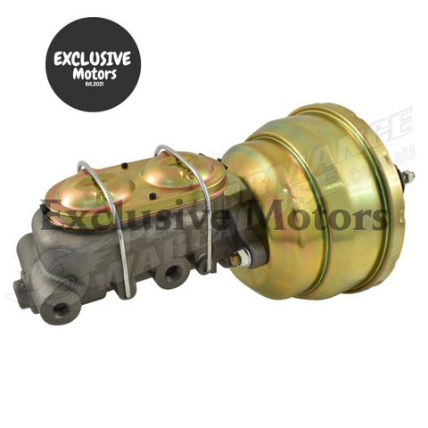 GM 1-1/8" Bore Master Cylinder & 8" Dual Brake Booster (1964-1972)