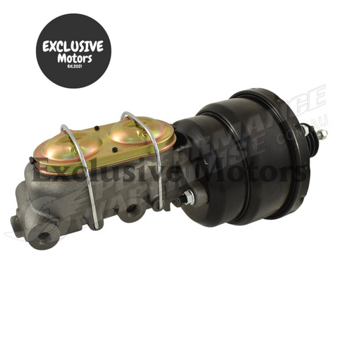 GM 1-1/8" Bore Master Cylinder & 7" Dual Brake Booster (1964-1972)