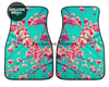Custom Pink Blossom Floor Mats