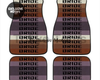 Custom Universal Bride style Floor Mats Brown