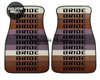 Custom Universal Bride style Floor Mats Brown
