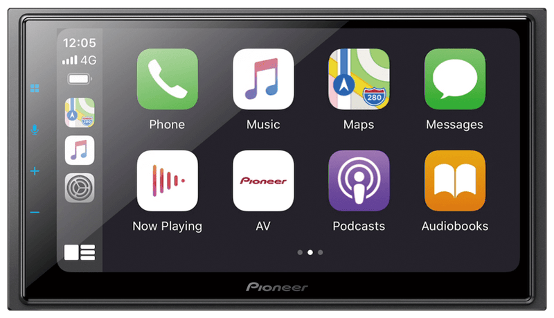 Pioneer 6.8In Double Din Head Unit Apple Carplay Android