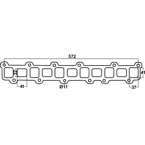 Header Gaskets Std Replacment DSF073