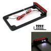 Universal Motorcycle 3 LED License Plate Frame With LED Tail Brake Light Generic