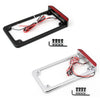 Universal Motorcycle 3 LED License Plate Frame With LED Tail Brake Light Generic