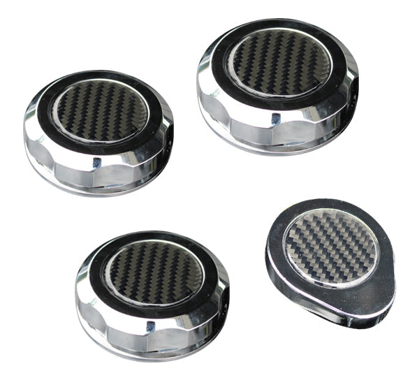 Autotecnica Ford Mustang 5.0L V8 4 Piece Chrome Cap Set
