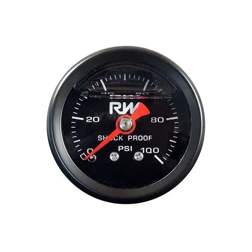 Raceworks FSA-506BK 0.125" NPT Liquid Filled Pressure
