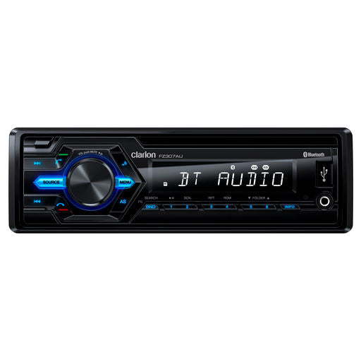 Clarion Audio Single Din Mechless Audio Receiver With Bt